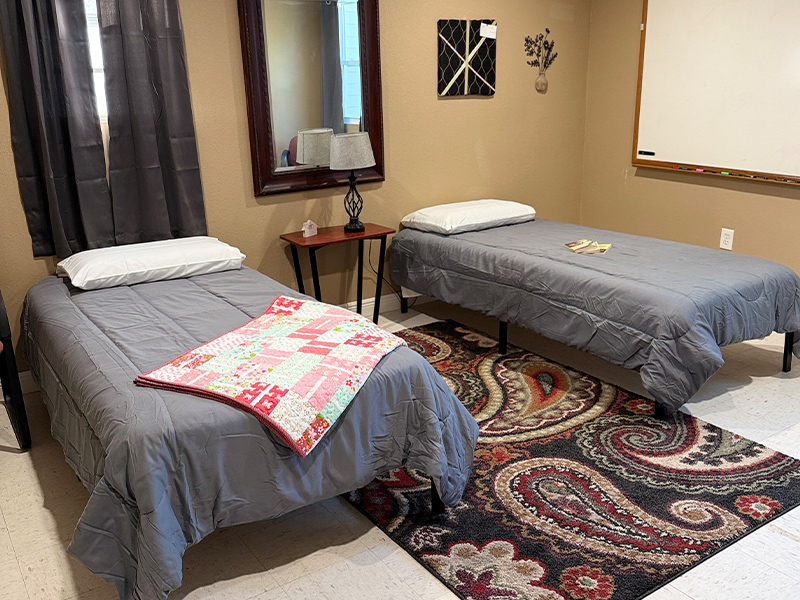 Bedroom with two beds